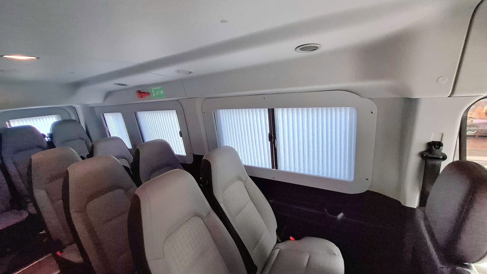 16 Ford van interior seating rows
