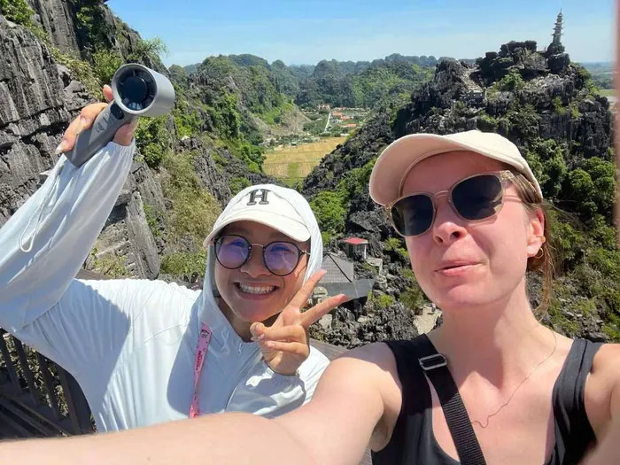 Panorama über das Tam-Cốc-Tal vom Aussichtspunkt Múa-Höhle