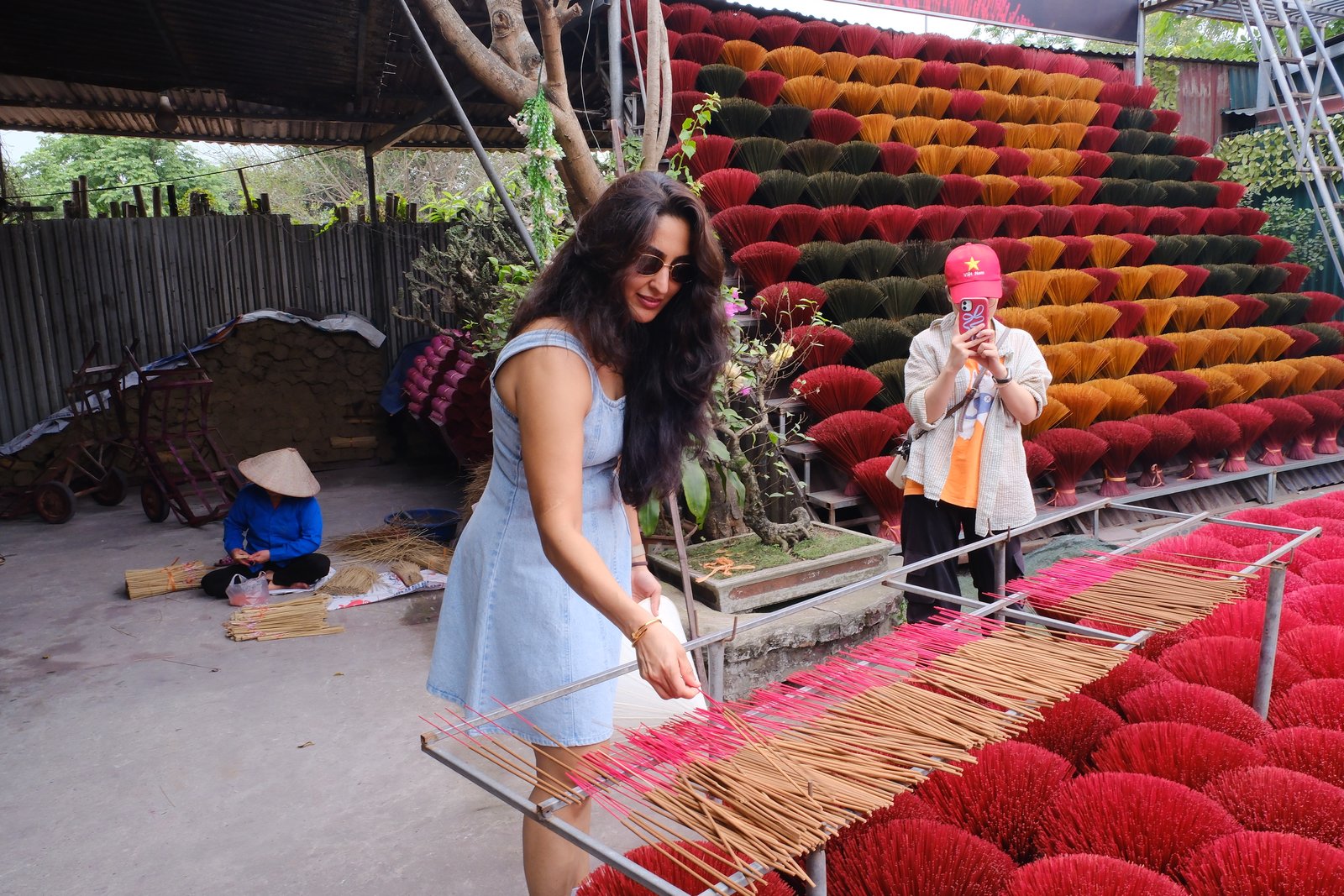 Guest in Ao Dai at Quang Phu Cau Incense Village &mdash; photo 12