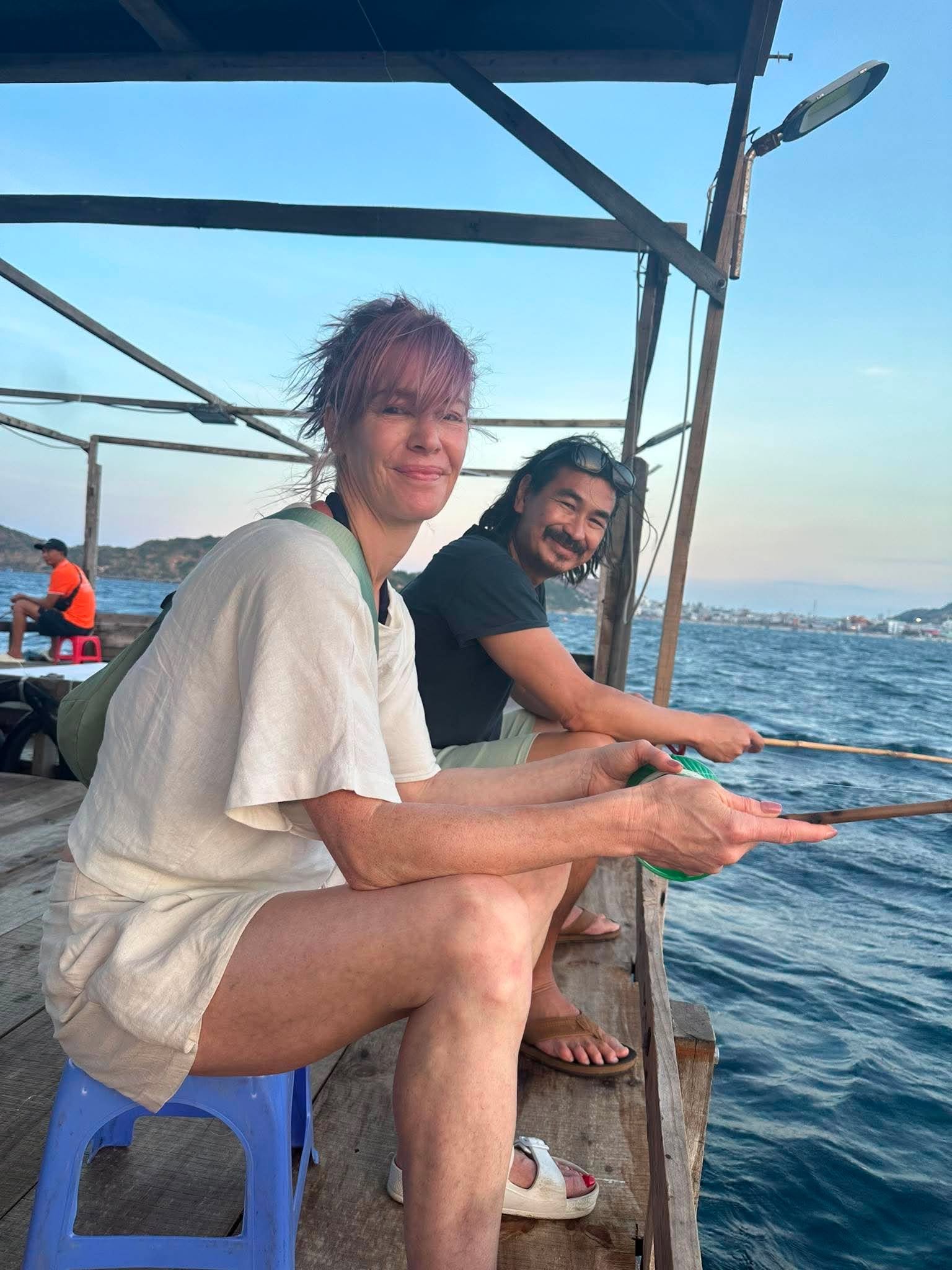 Fresh squid caught on the boat