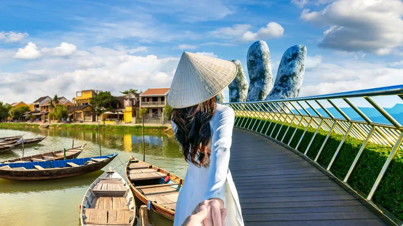 A Cham brick tower at My Son sanctuary near Da Nang